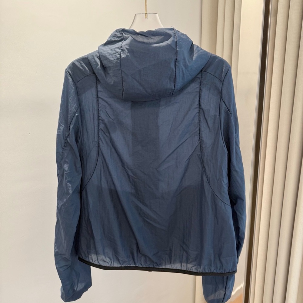 Moncler Navy Hooded Packable Windbreaker Jacket - Picture 5 of 6